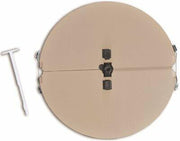 TRUAIRE 802-08 8" Butterfly Damper with Mounting Clips, Powder Coated, Brown, 24 ga