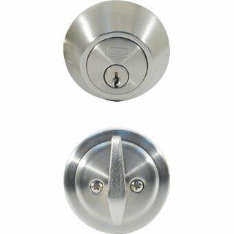 BHP Single Cylinder Deadbolt in Dull Chrome