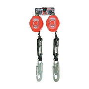 Honeywell Miller MFLB-3-Z7/6FT Twin Turbo 6' 400 lb D-Ring 100% Tie-Off Fall Protection Fall Arrest System: Connector + Personal Fall Limiters