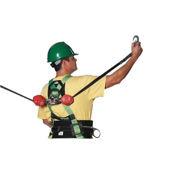 Honeywell Miller MFLB-3-Z7/6FT Twin Turbo 6' 400 lb D-Ring 100% Tie-Off Fall Protection Fall Arrest System: Connector + Personal Fall Limiters