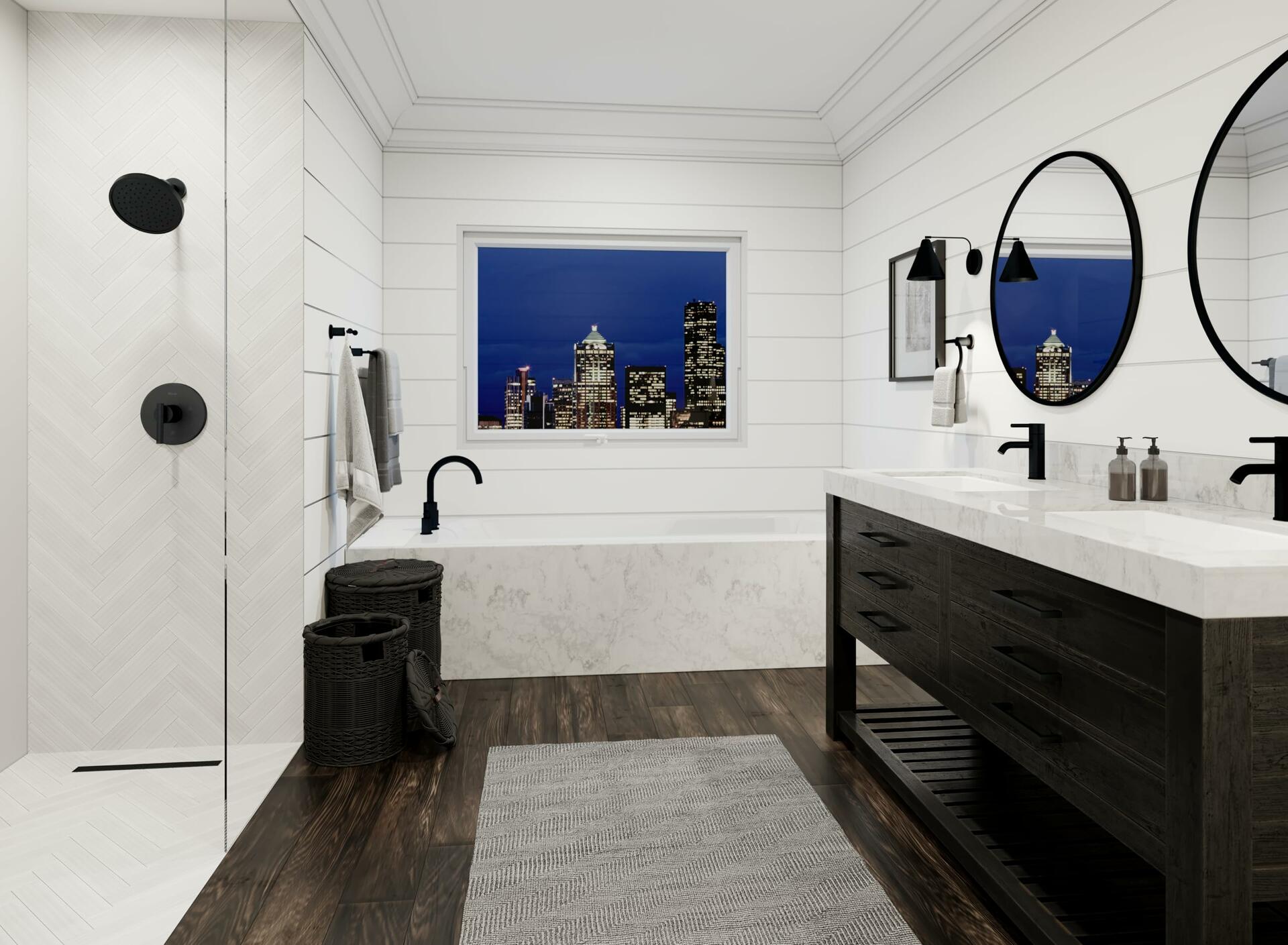 Pfister LG42-NB00 Contempra 1.2 GPM Single-Handle Bathroom Faucet w/ Pop-Up Drain (Matte Black)