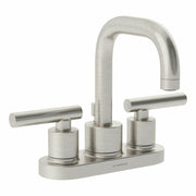 Symmons SLC-3512-STN-1.0 Dia 4" Centerset 2 Handle Bathroom Faucet Satin Nickel 1.0 GPM With Drain