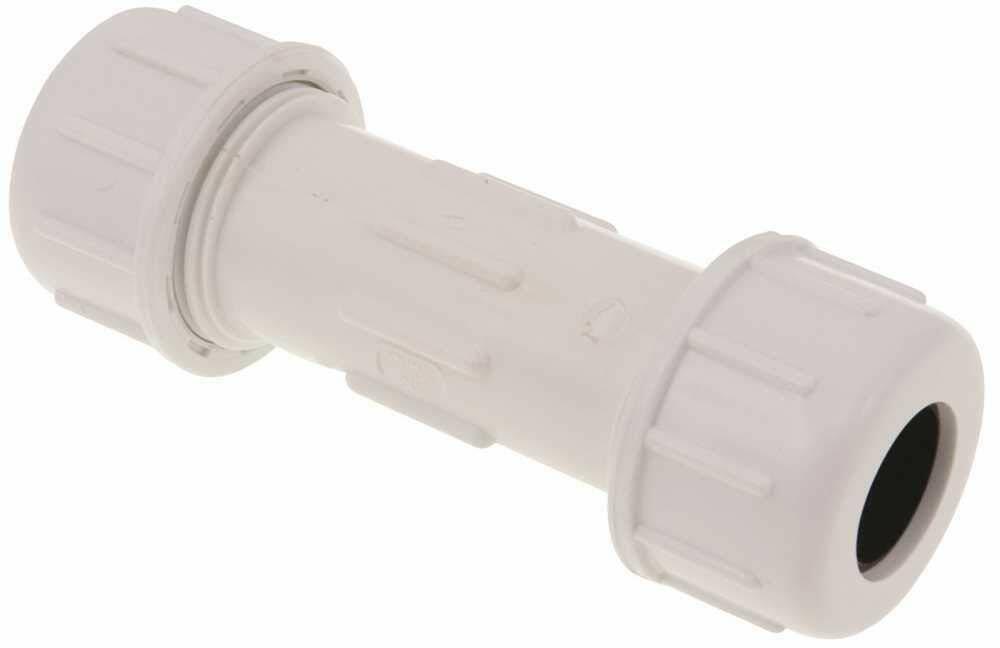 ProPlus GIDDS-272001 PVC Schedule 40 Compression Coupling 1/2 Inch Pipe Fitting Model 272001