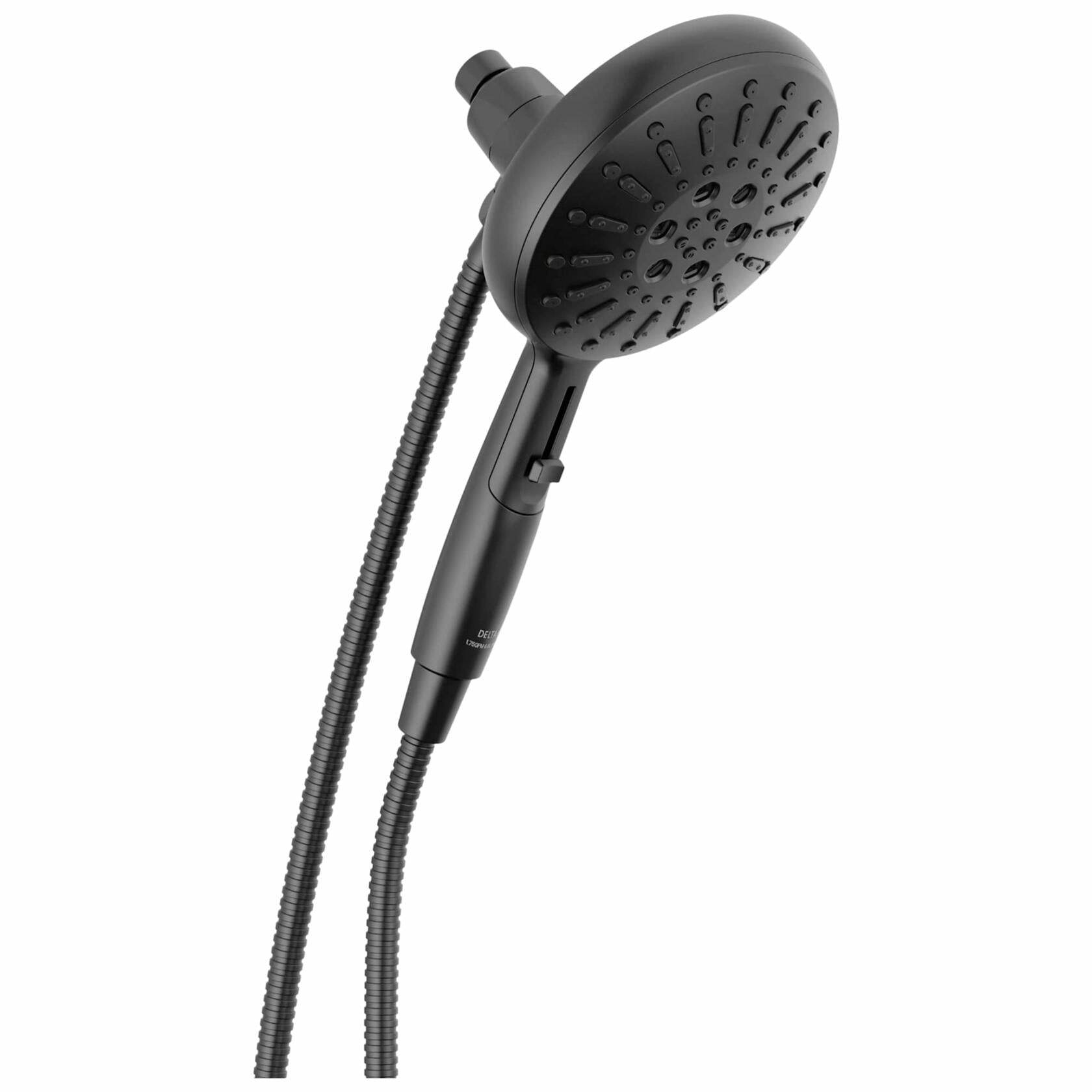Delta 54910-BL-PK Matte Black 7-Spray SureDock Magnetic Handheld Shower Head with Hose