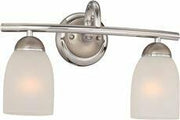 Monument 2493774 Polished Chrome Modern Vanity Light Fixture 17 x 7 x 11 Uses Two 100W Lamps