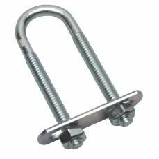 National Brand Alternative 802589 U Bolt 5/16" Diameter 2" Legs 3-5/8" Inside Heavy Duty Steel (Pack of 5)