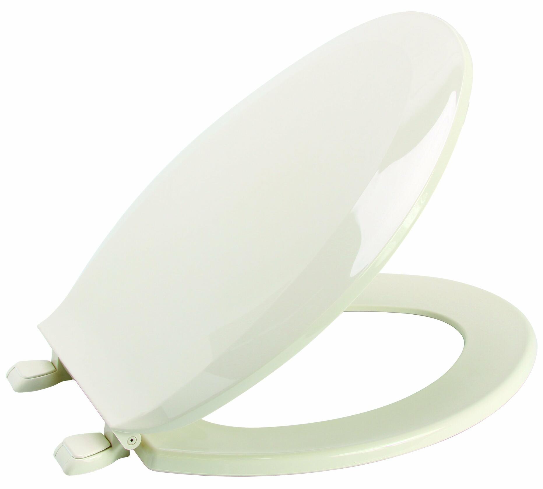 Premier Faucet 283028 Elongated Plastic Toilet Seat (Slow Close Design with Bone Finish)