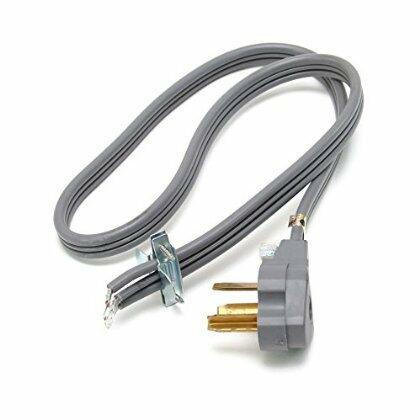 Whirlpool PT220L 4 Feet Dryer Power Heavy Duty 3 Wire 30 Amp Replacement Cord (Pack of 3)