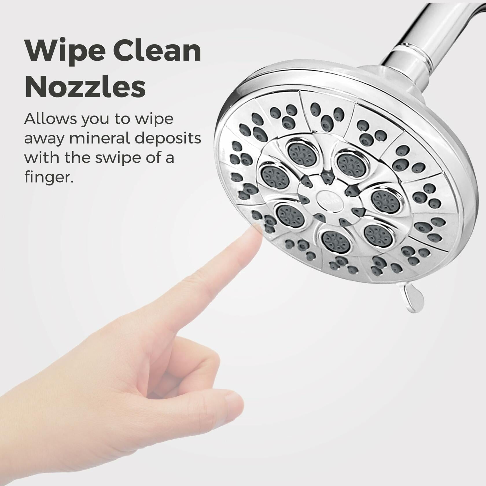 Pfister 015RSCC Restore 3 Spray Shower Head Polished Chrome Round Modern Design