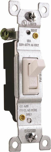 Preferred Industries 2499630 15A Single Pole Toggle Switch 120-277V White (Pack of 10)
