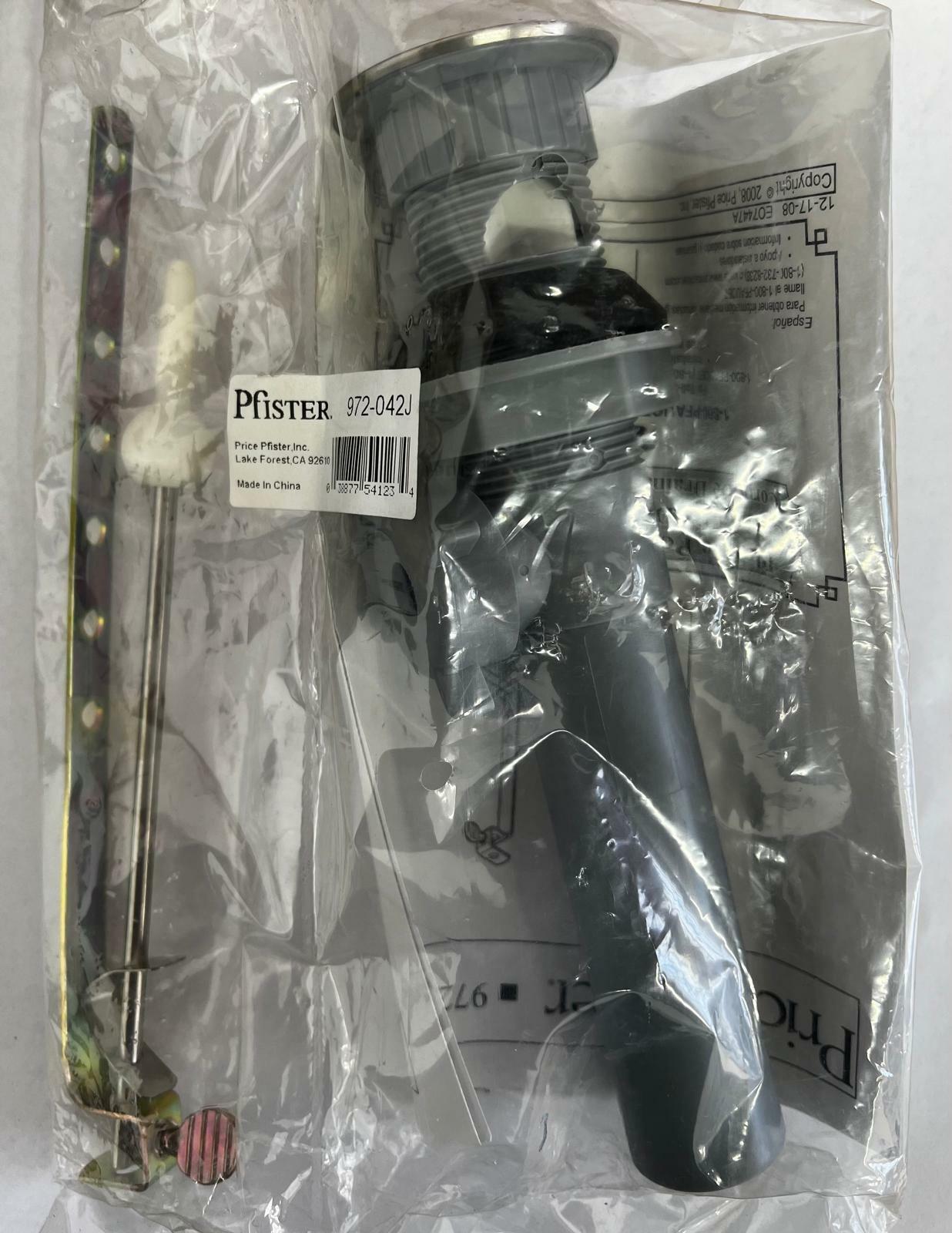 Pfister 972-098J Push and Seal Drain Assembly Brushed Nickel Bathroom Sink Fixture