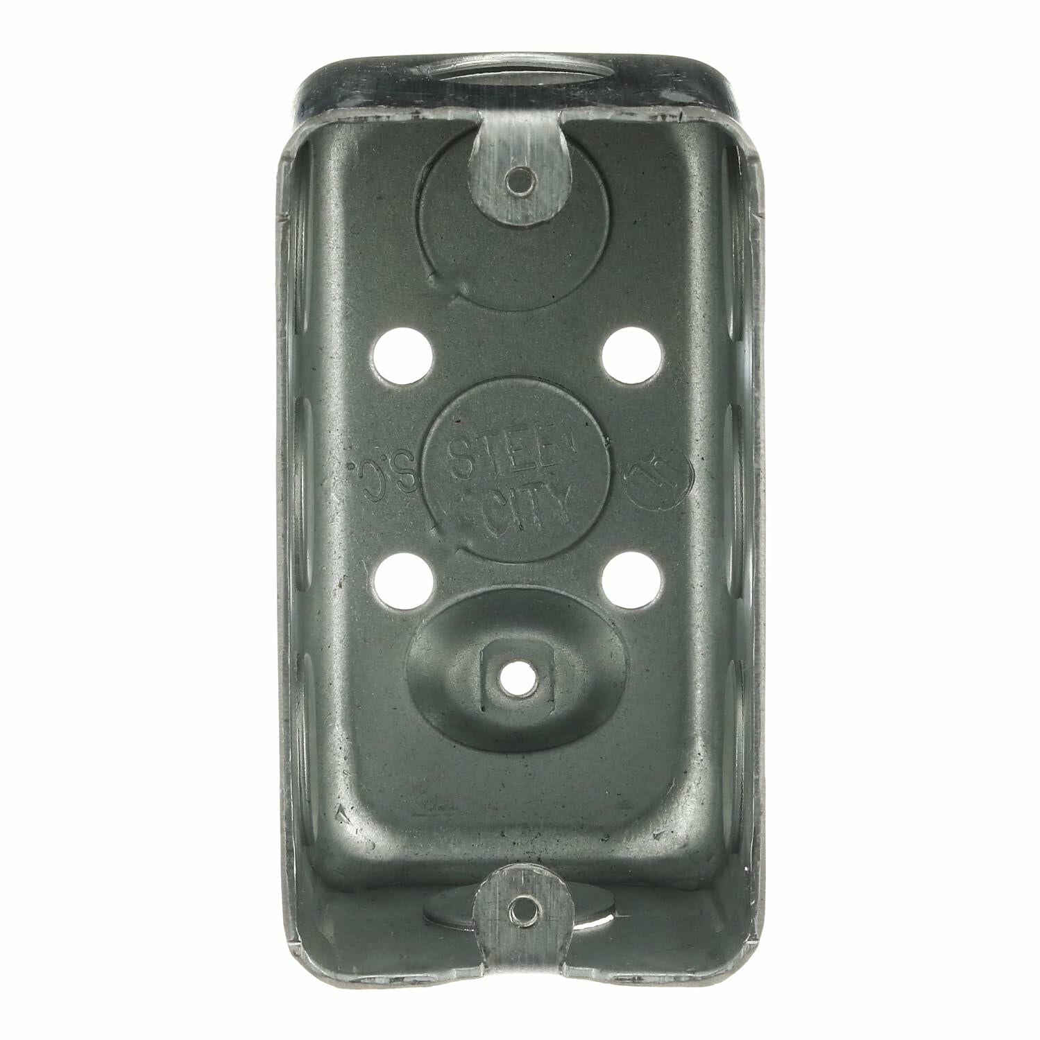 Steel City 583711/2 1-Gang Utility Electrical Box 4x2" 14.5 cu in Pre-Galvanized Steel