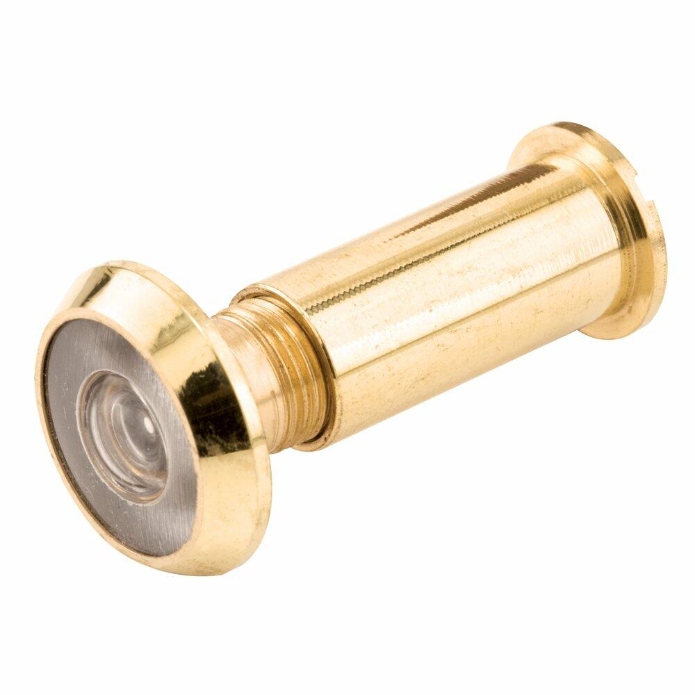 Prime-Line MP4020-2 190° Door Viewer 9/16" Diameter Brass Finish Peephole (Pack of 2)