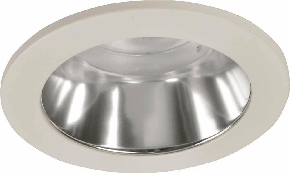 Monument 298912 4" Alzak Reflector Baffle Low Voltage Recessed Trim Ring White