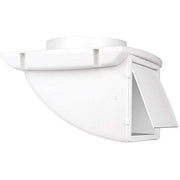 Dundas Jafine SDV4WXZW4 Soffit Dryer Exhaust Vent 4 Inch UV Resistant White Polypropylene