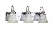Volume Lighting V1523-3 Marti 3-Light Bath Vanity Bracket Chrome Clear Glass