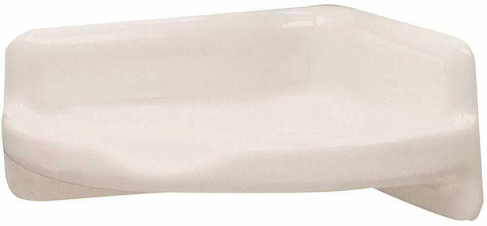 Lenape 170301 White Corner Shower Shelf 3.5 x 3.5 inch Bathroom Storage