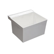 ProFlo PFLT2123W 23" x 21" Single Bowl Compartment Wall Mounted Laundry Sink w/ Drain (White)