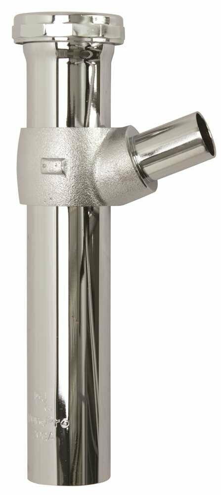 ‎National Brand Alternative 556038 Dishwasher Branch Tailpiece 1-1/2 x 8" Satin Chrome 3/4" Clamp