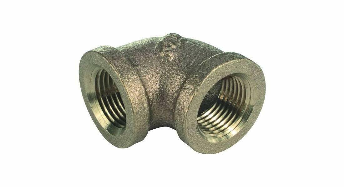PROPLUS GIDDS-100-16 1" 90 Degree Elbow Brass Pipe Fitting Female Threads