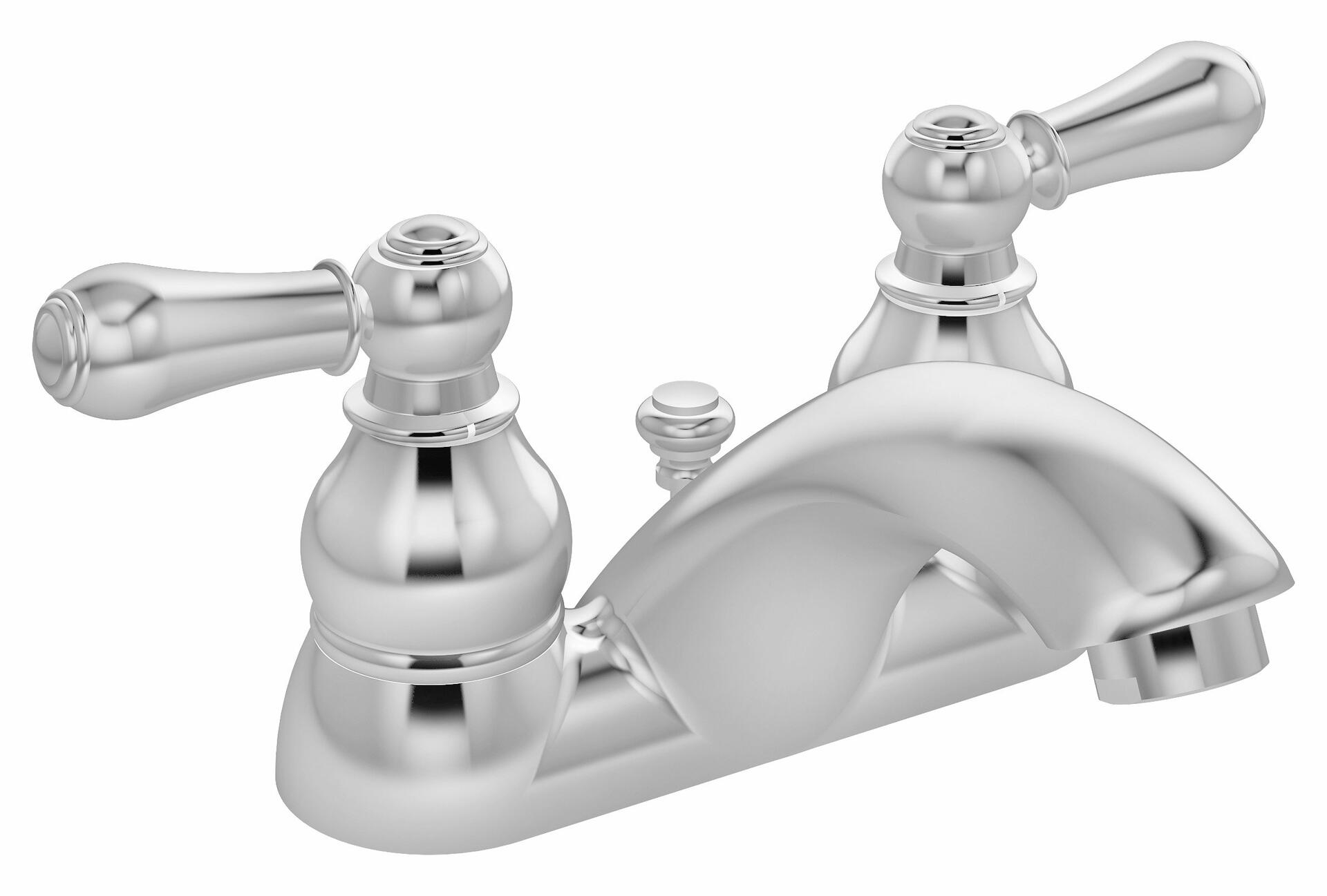 Symmons SLC-4712-1.0 4" Centerset Bathroom Faucet 2-Handle (Polished Chrome)