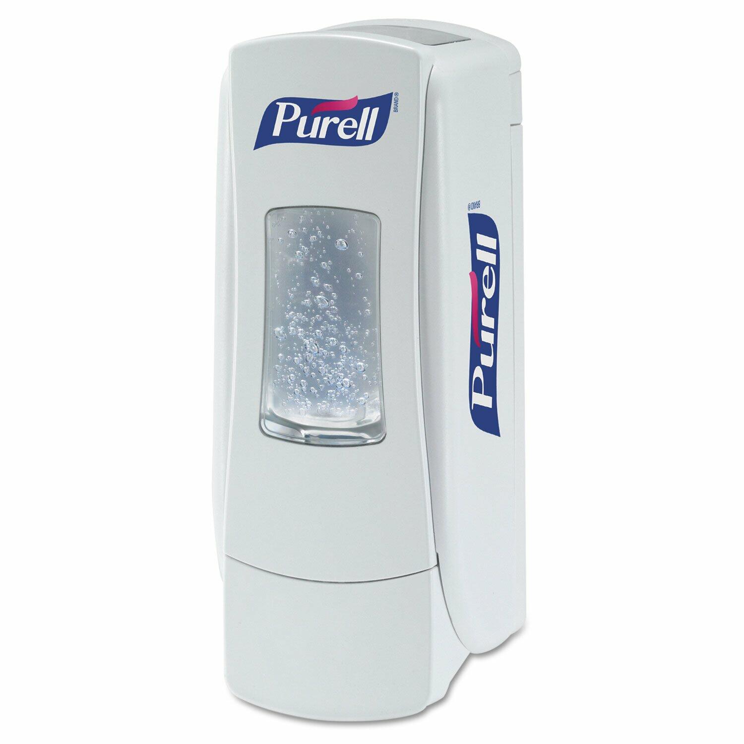 Purell ADX-7 Push-Style Hand Sanitizer Dispenser for 700 mL Refills (White)
