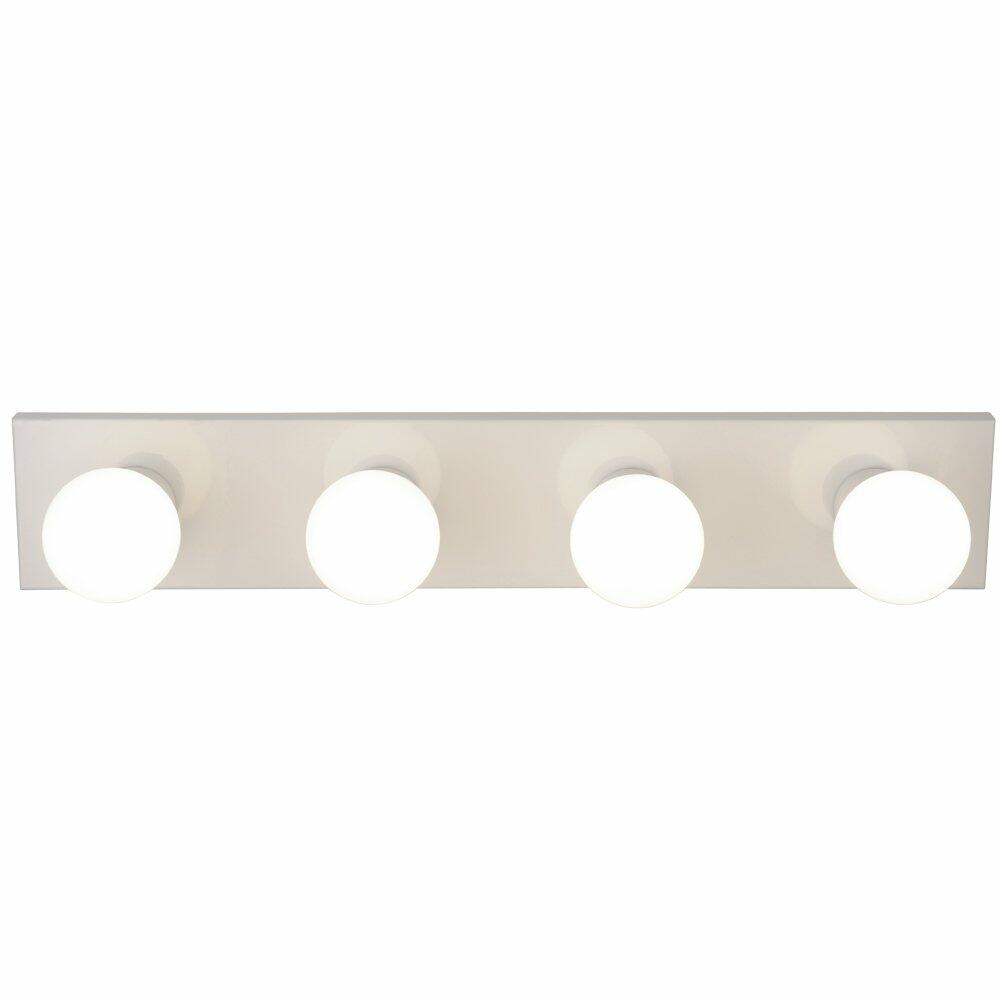 Royal Cove 671606 24 Inch White Vanity Lighting Strip 4-Light Wall Fixture
