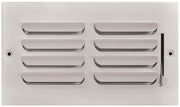 TruAire 8" x 8" 1-Way Fixed Curved Blade Wall/Ceiling Register (White)
