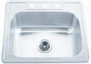 PROFLO PFSR252264BP 25" Single Basin Stainless Steel Kitchen Sink (Silver)