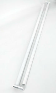 Knape & Vogt 48/72" Closet Rod Adjustable 1-1/4" Steel (White)