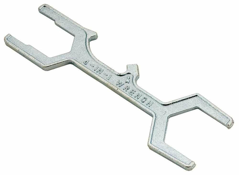 National Brand Alternative 4-in-1 Closet Spud Wrench for Traps Strainers