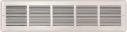 TruAire 123RW Baseboard Return Grille 30"x6" 1-Way Steel (White)