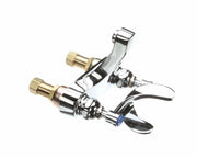 T&S Brass B-0890 4" Centerset Lavatory Faucet Deck Mount Wrist Action (Chrome)