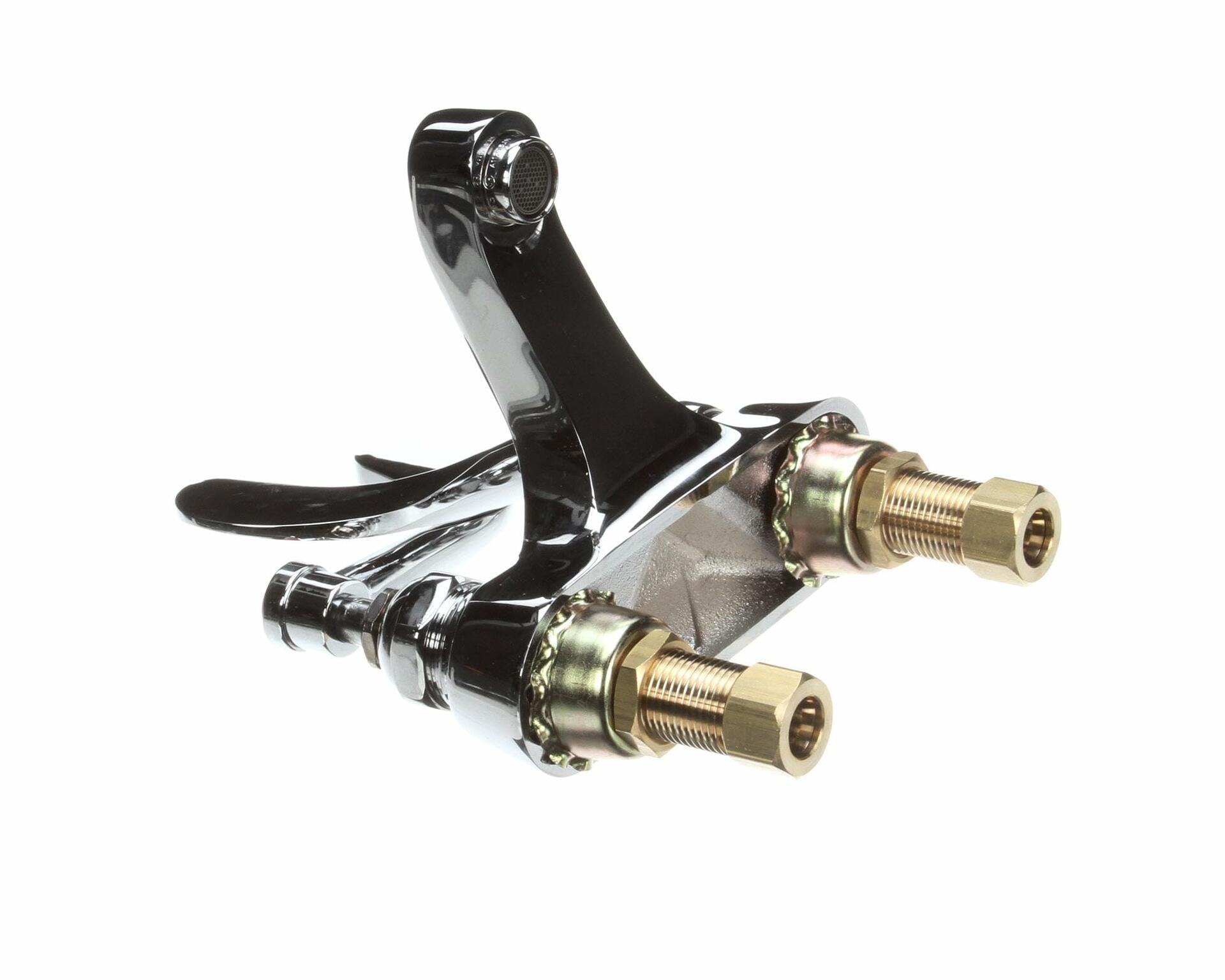 T&S Brass B-0890 4" Centerset Lavatory Faucet Deck Mount Wrist Action (Chrome)