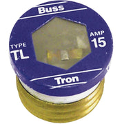 Bussmann Cooper BP/TL-15 Time Delay Plug Fuse 15A 125V Ceramic (Pack of 4)