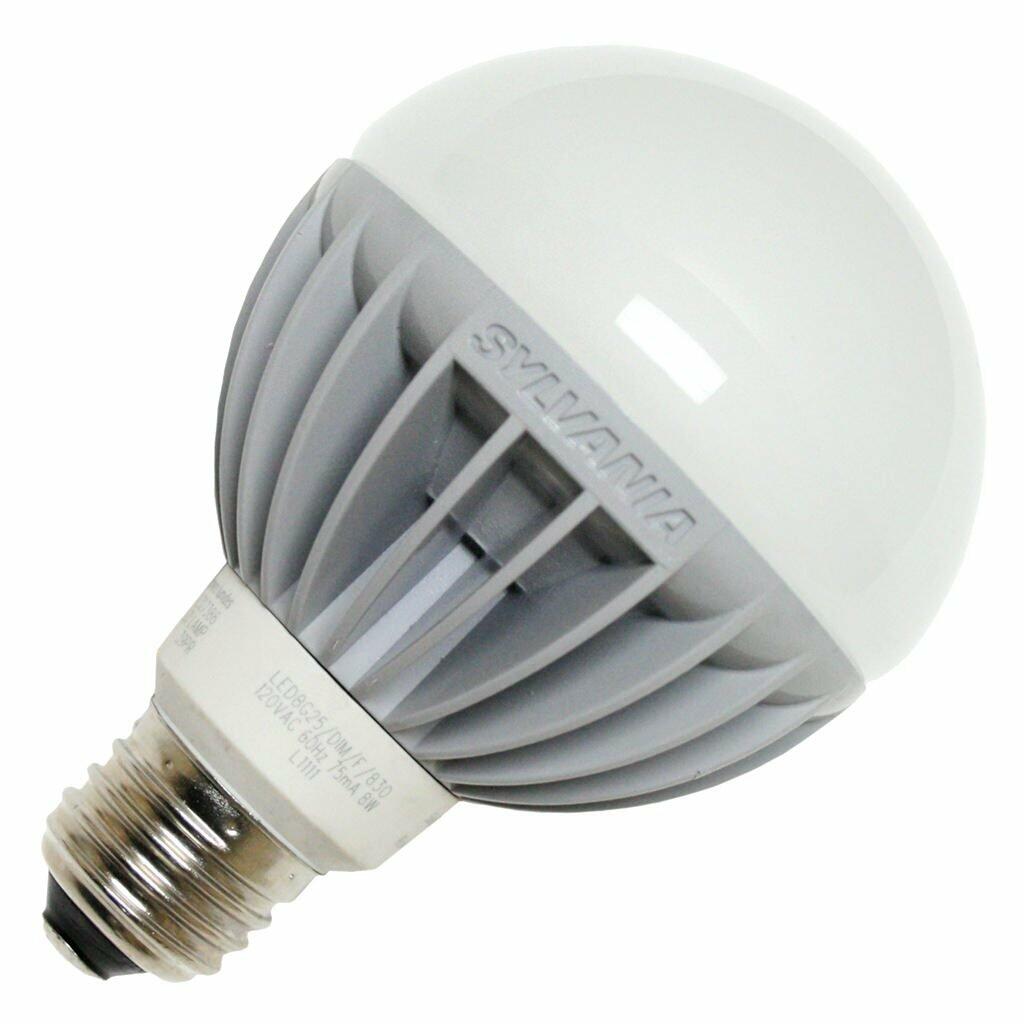SYLVANIA 78419 G25 LED Globe Bulb 7W 2700K Dimmable E26 Base (Frosted)
