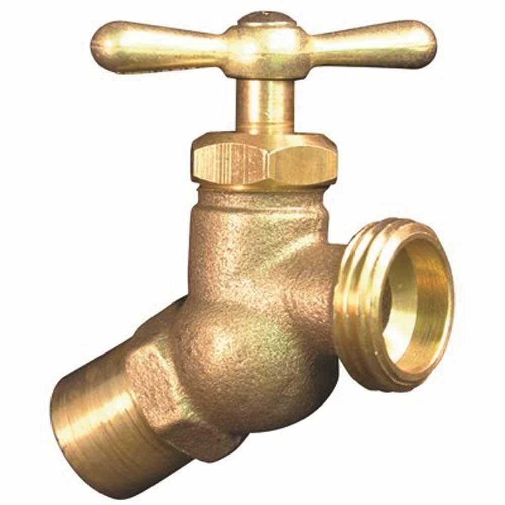 PROPLUS 262114 Hose Bibb No Kink 1/2" 3/4" Sweat Outdoor (Brass)