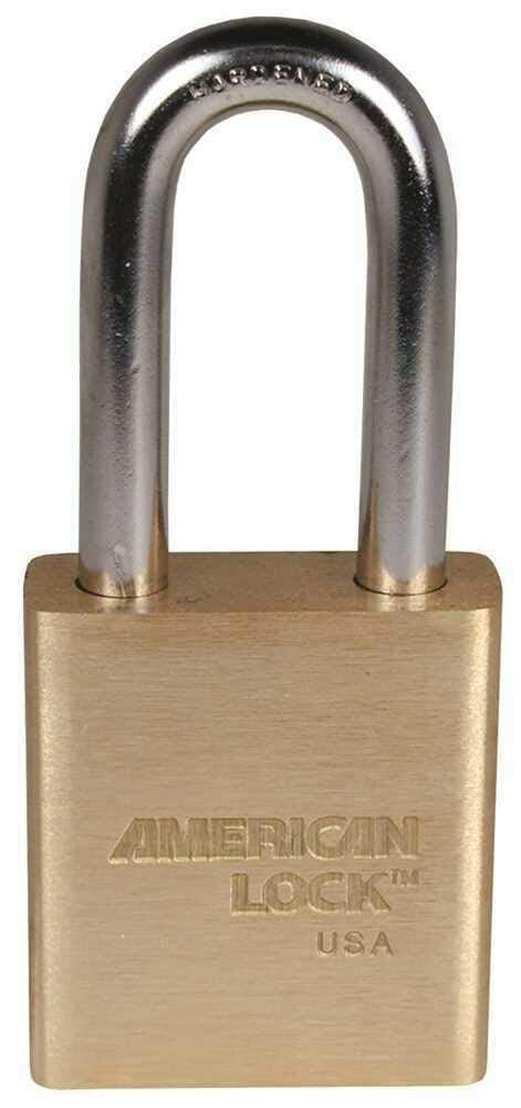 American Lock A3570WO Padlock IC Core 2" Case 1-1/8" Shackle (Brass)