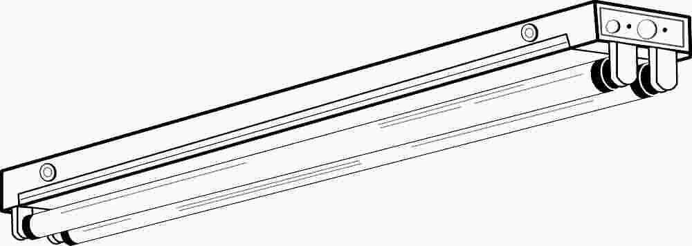 National Brand Alternative GIDDS-673751 24" Double Fluorescent Strip Light