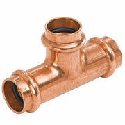 NIBCO PC611 1-1/2" Copper Press Tee Leak Detect Dezinc Resistant