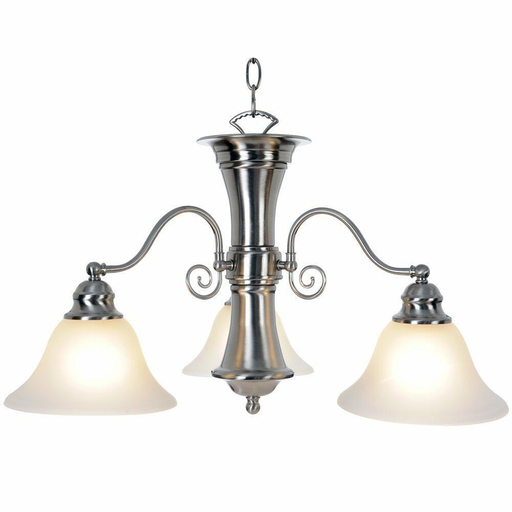 Monument 617254 Wellington Chandelier 3-Light Pendant (Brushed Nickel)