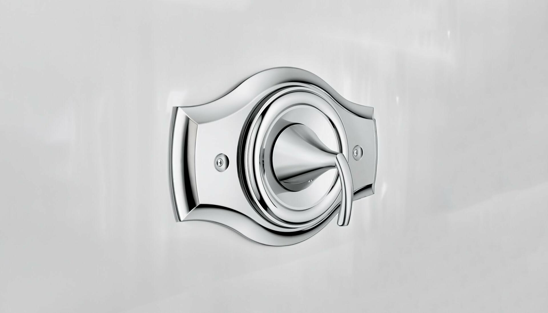 Moen 1920 Remodeling Shower Cover Plate Chrome for 3-Handle to 2-Handle Valve