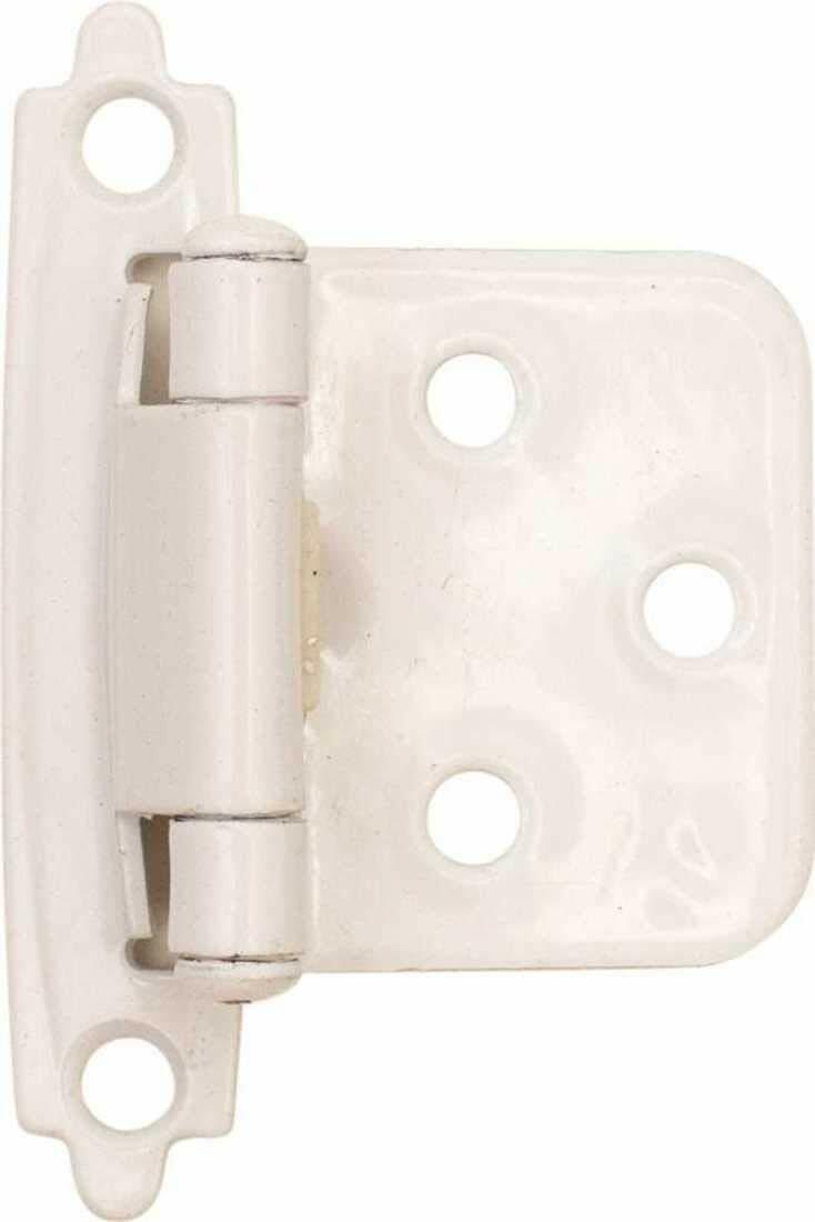 Anvil Mark 2494369 1-1/2 Self-Closing Cabinet Hinge (White; Pack of 10)