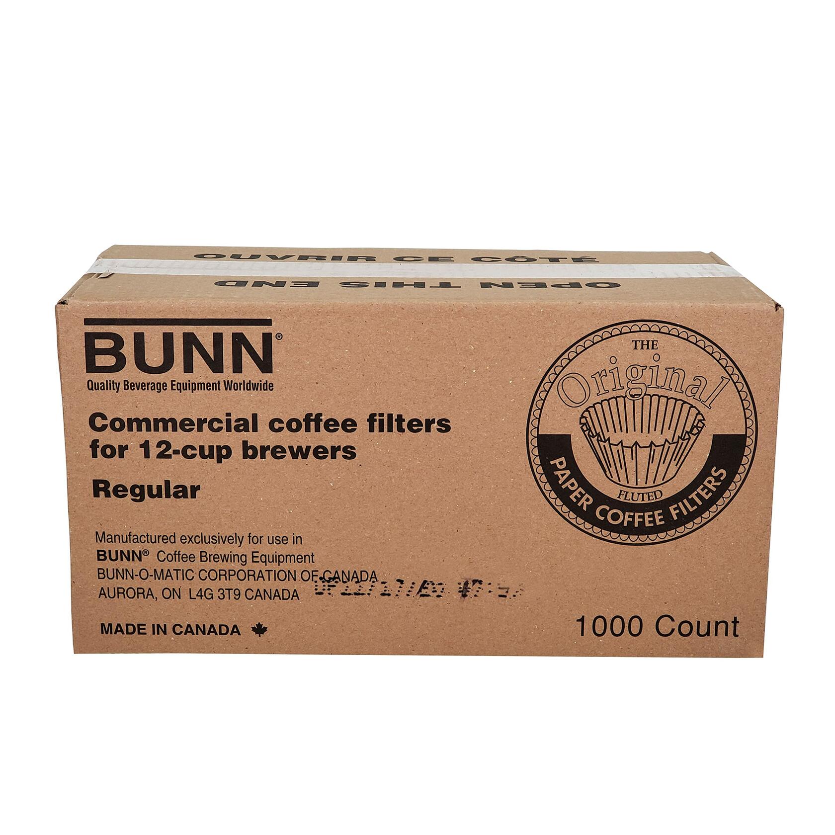 Bunn 20115.0000 12-Cup Commercial Coffee Regular Paper Filters (1000 Count)