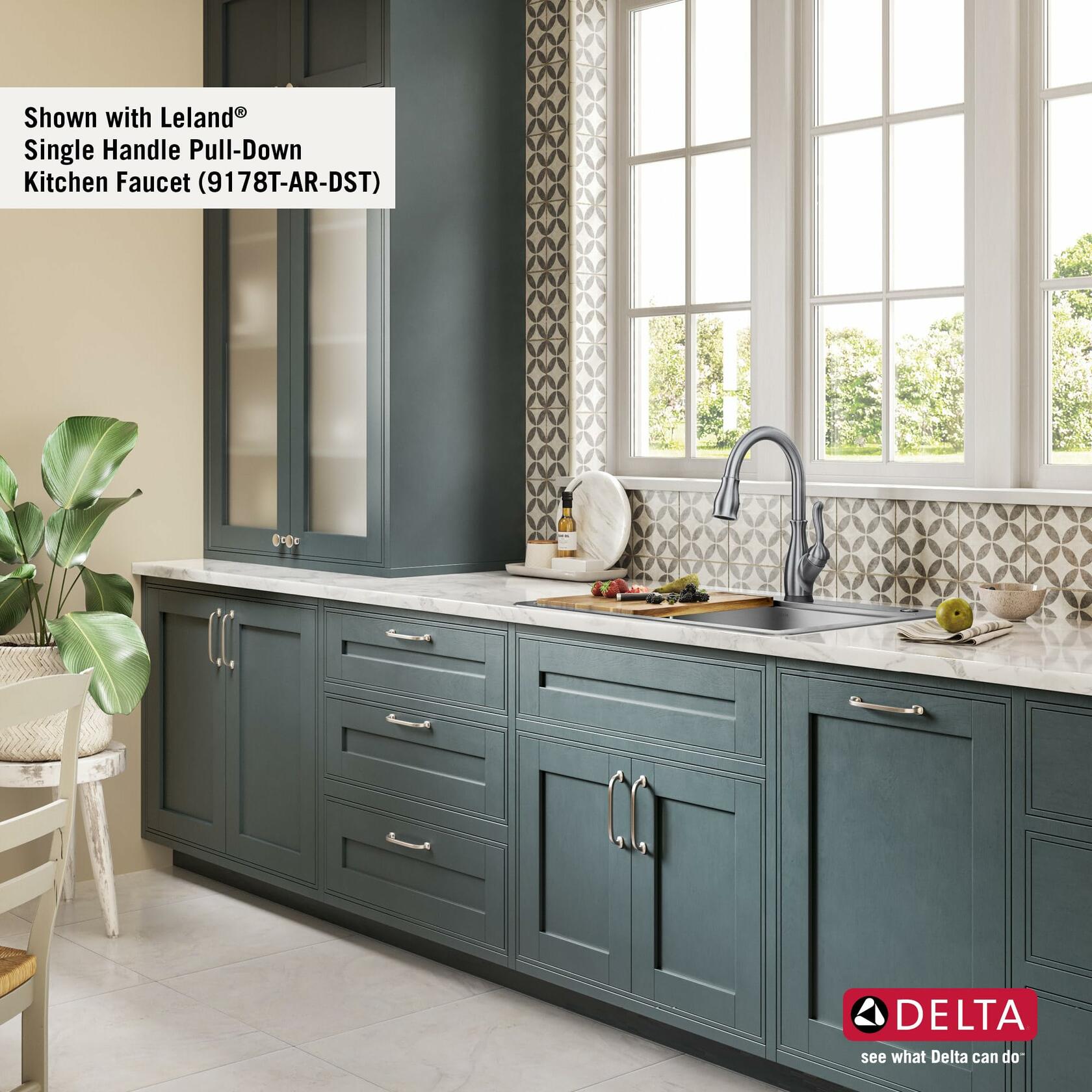 DELTA FAUCET 95A932-30S-SS Lorelai 30" Workstation Kitchen Sink Drop-In Top Mount Stainless Steel Single Bowl with WorkFlow Ledge and Accessories 16 Gauge in Stainless Steel