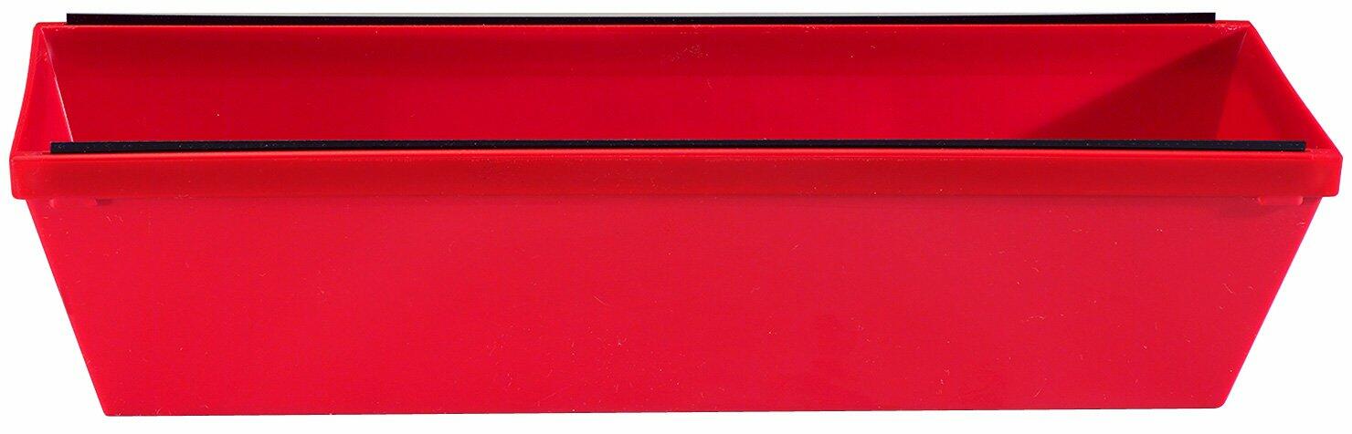 Red Devil 2740 14" Plastic Mud Pan w/ Steel Blades (Red)