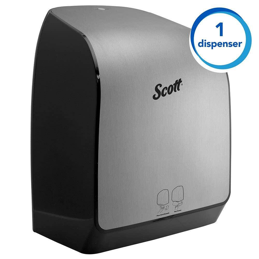 Scott Pro 35609 Automatic Hard Roll Towel Dispenser Stainless (Black/Silver)