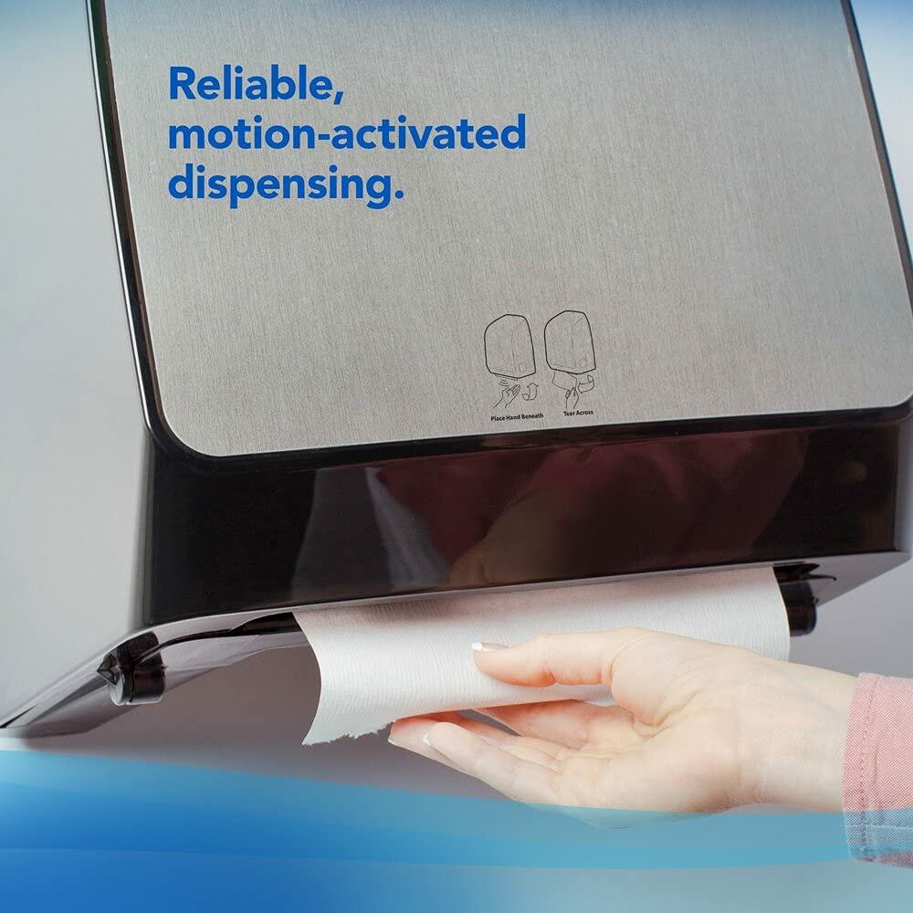 Scott Pro 35609 Automatic Hard Roll Towel Dispenser Stainless (Black/Silver)