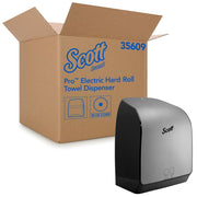 Scott Pro 35609 Automatic Hard Roll Towel Dispenser Stainless (Black/Silver)