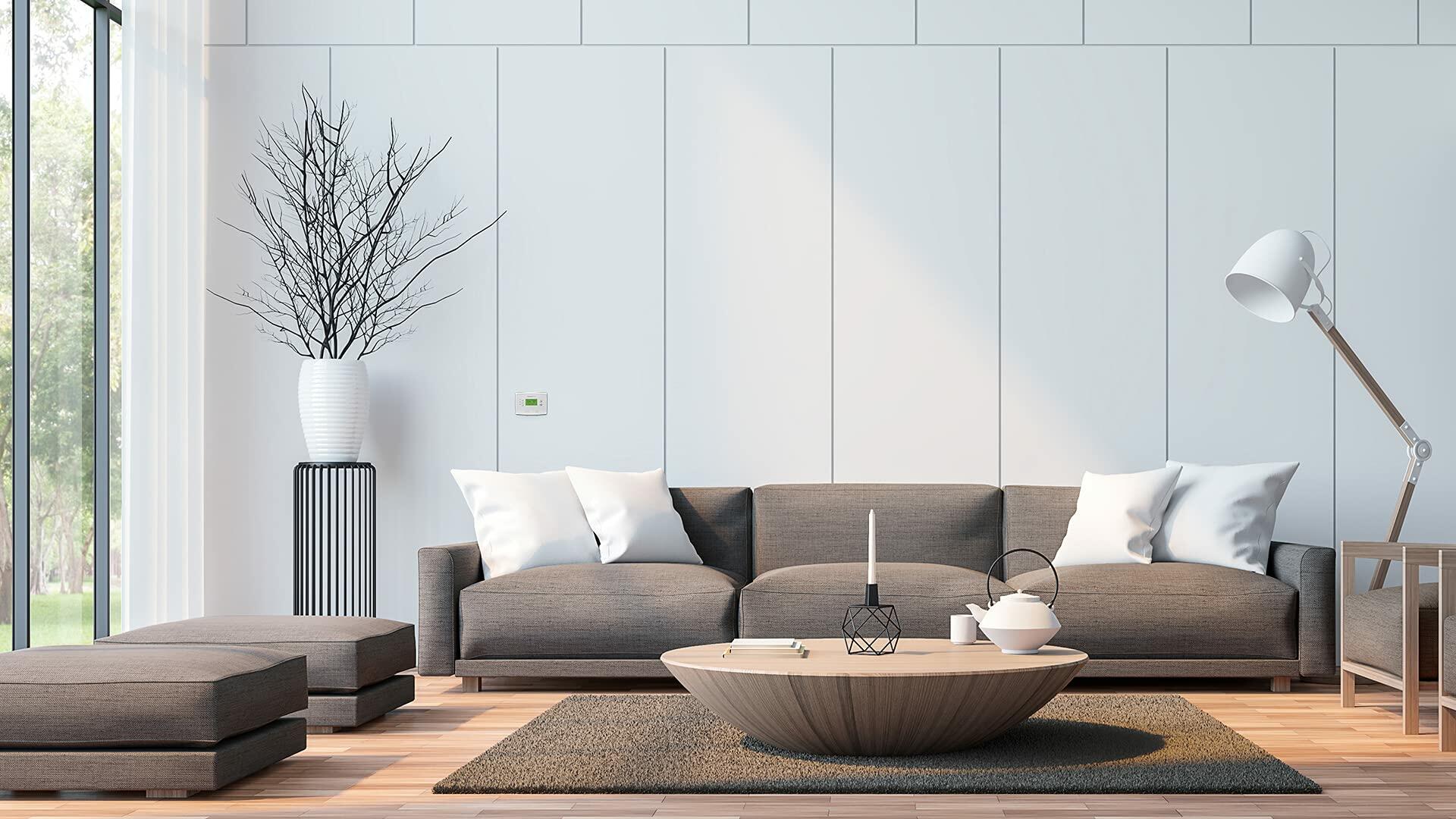 Honeywell Rth2510b1018 4-3/4" X 3-3/8" X 1-1/8" White 7-Day Programmable Thermostat With Backlight3